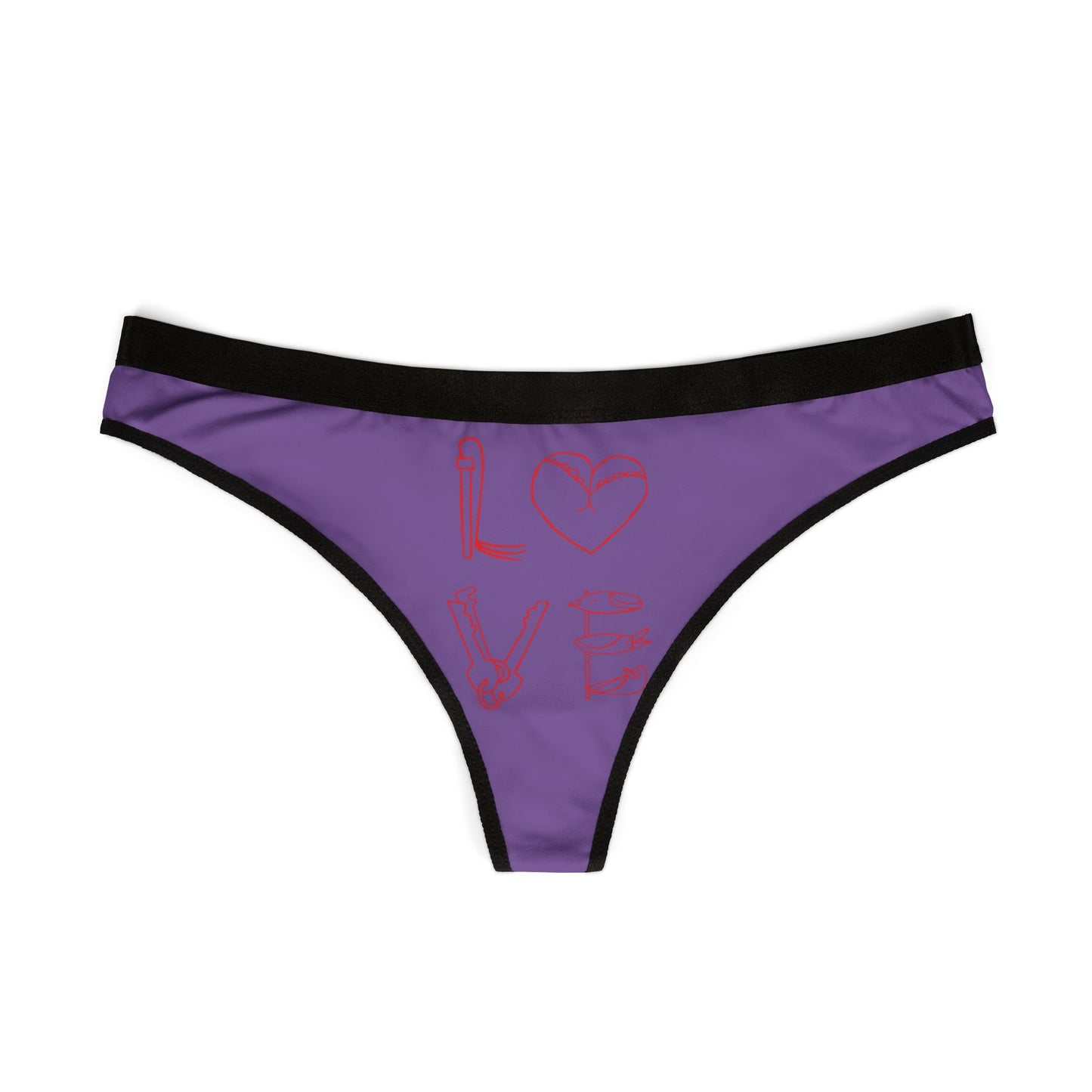 Valentines Naughty Gift Cheeky Women´s Thong funny Birthday Anniversary LOVE