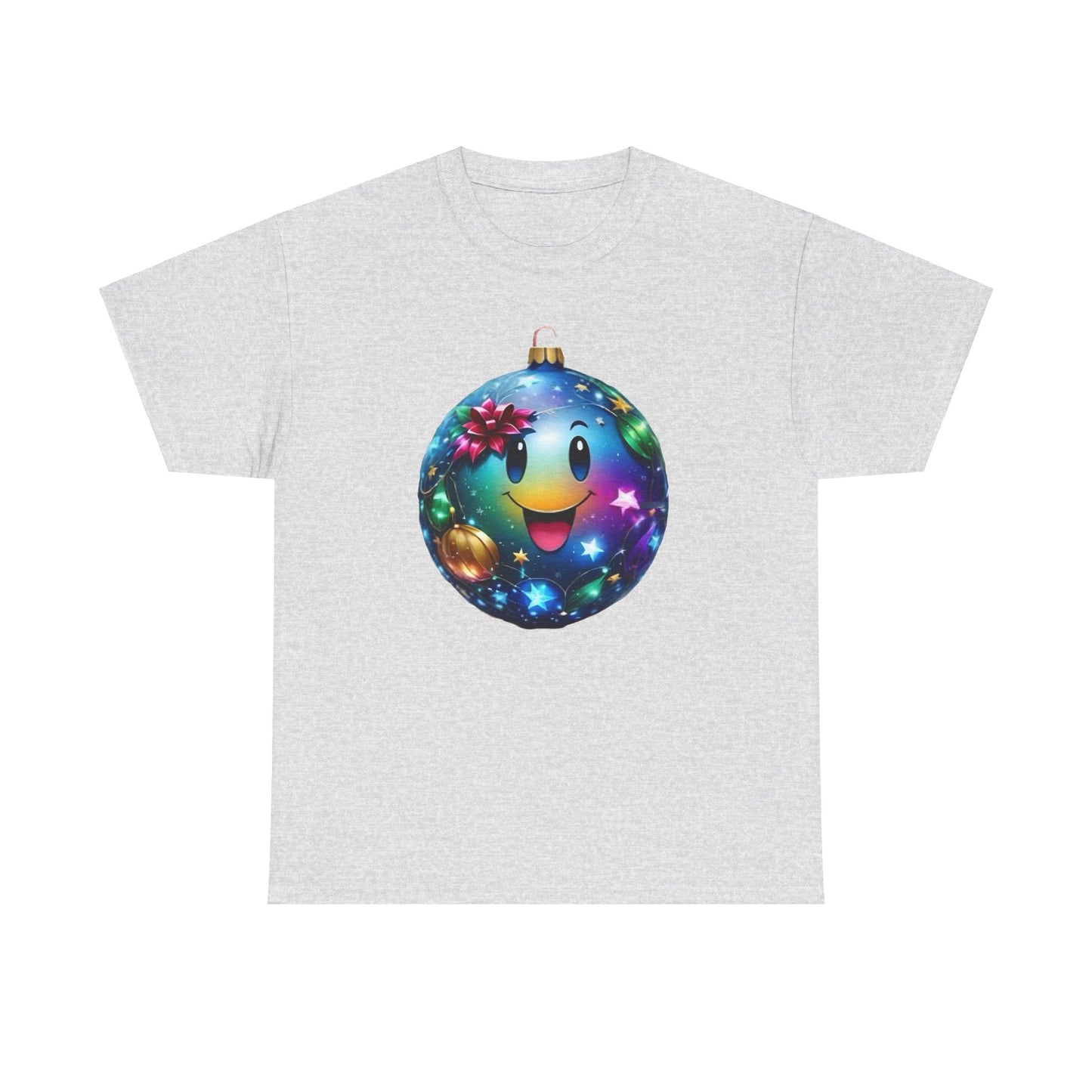 Festive Cheer Christmas Bauble Unisex Cotton T-Shirt Graphic Tee