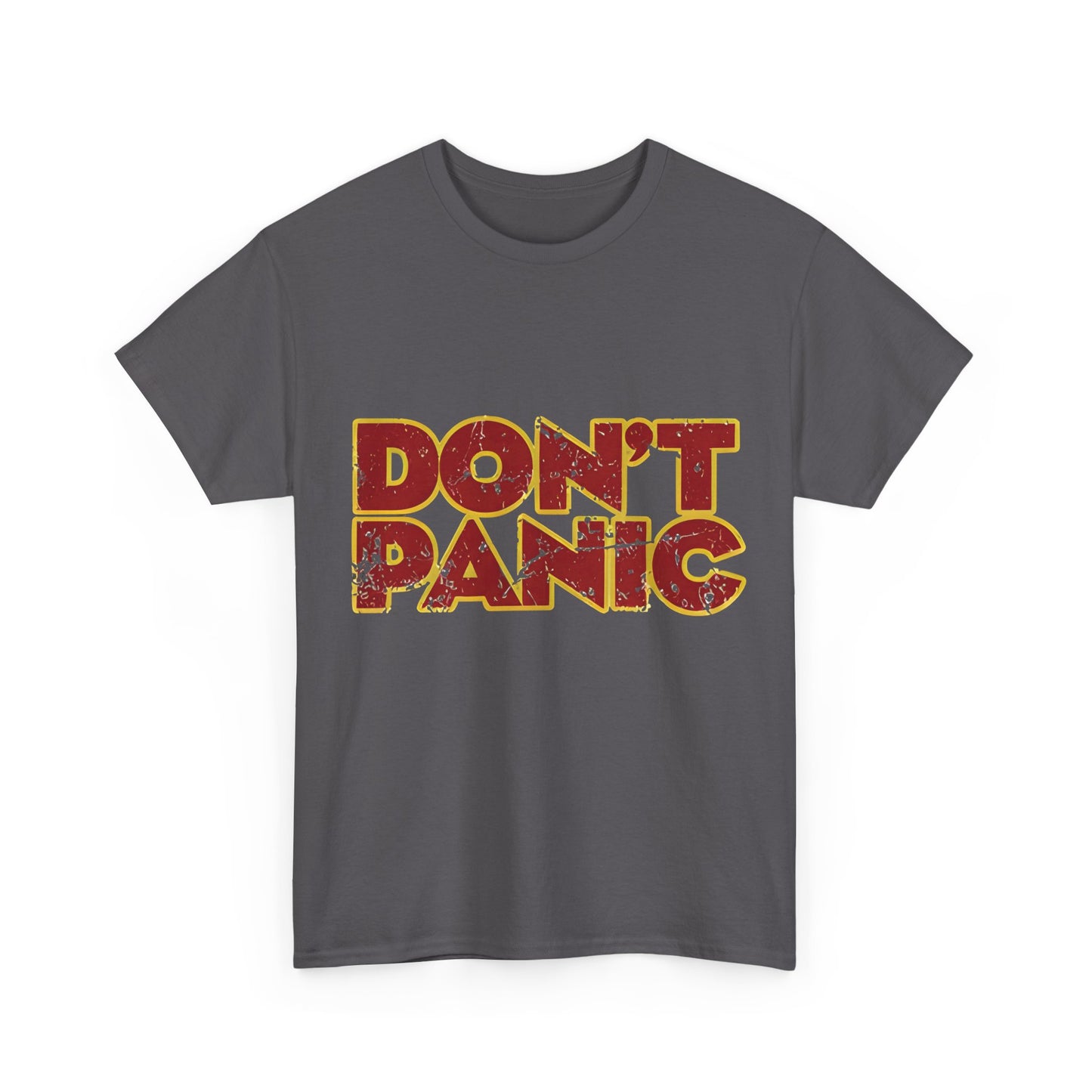 Dont Panic Hitch Hikers Guide Graphic T-Shirt Urban Unisex Cotton Tee