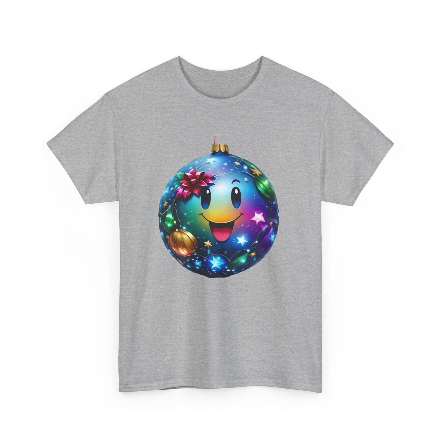 Festive Cheer Christmas Bauble Unisex Cotton T-Shirt Graphic Tee