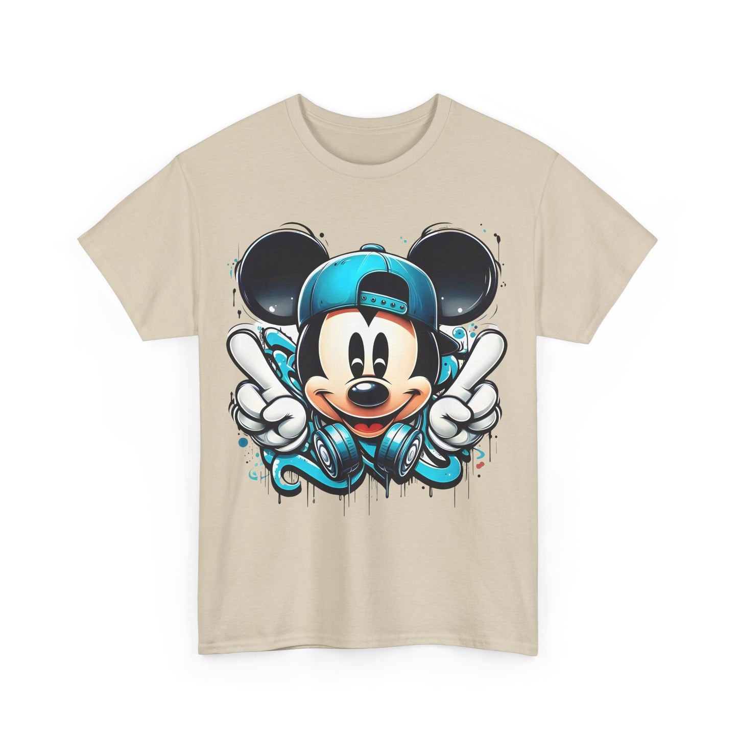 Mickey Mouse Graffiti  Unisex Graphic Tee Shirt