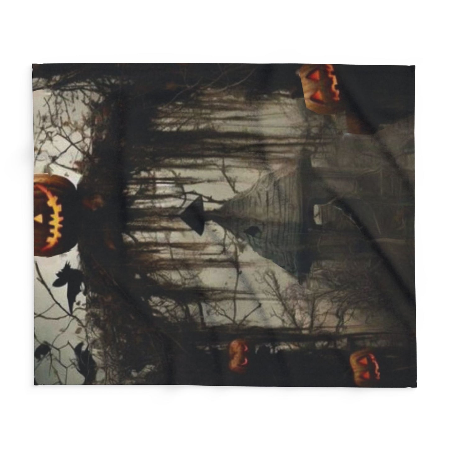 Decorative and Warm Halloween Spooky Arctic Fleece Blanket 3 Sizes