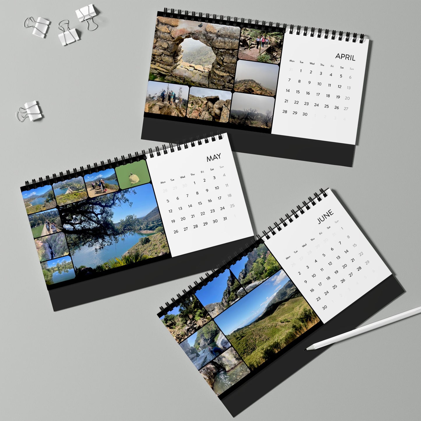 Marbella Hiking Club 2025 Desktop Calendar