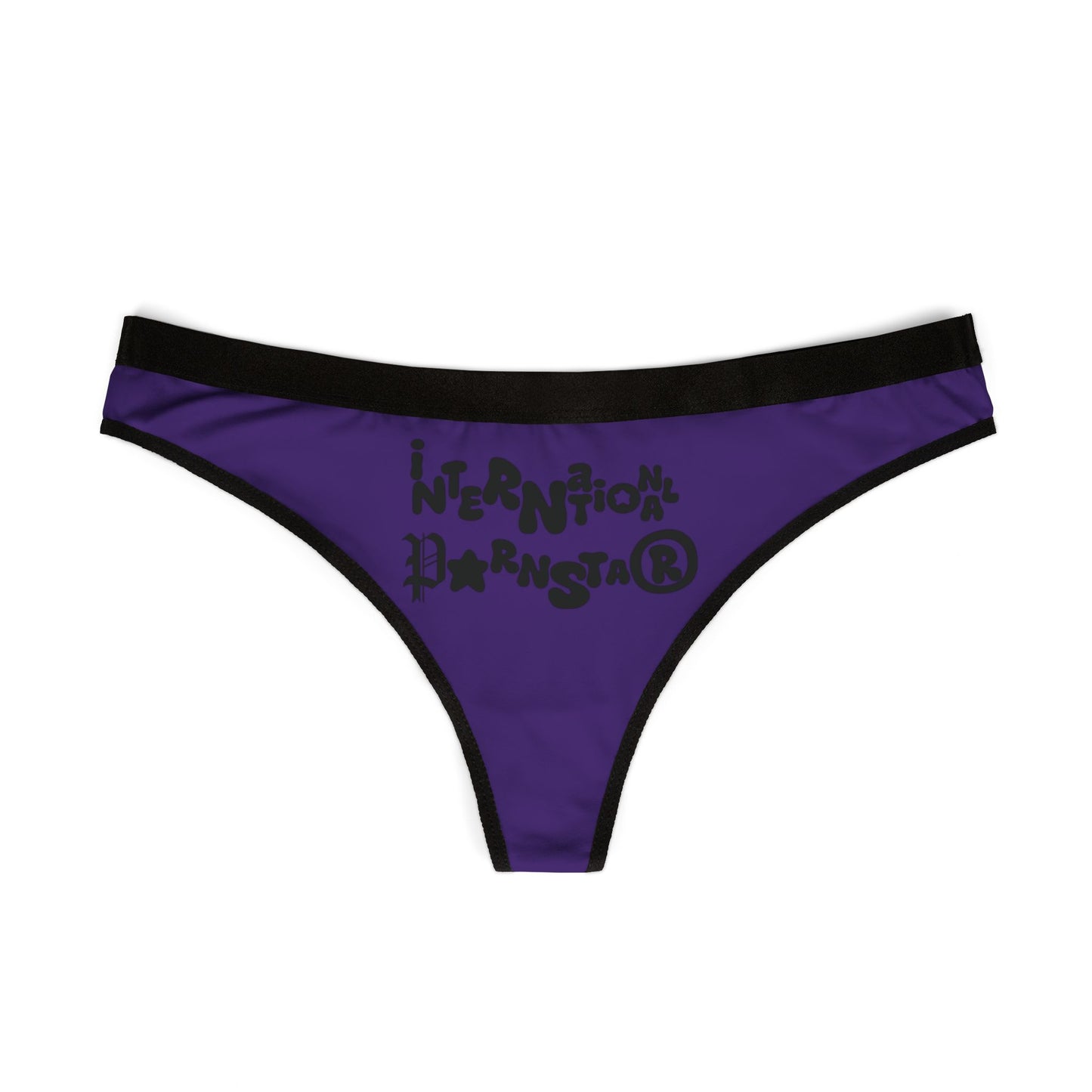 Humorous Cheeky Womens Thong - International Design with Fun Unique Graphics