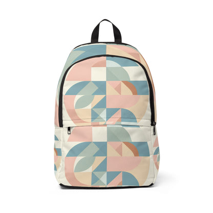 Stylish Pastel Palette Backpack by Dazzling Dreams Studio showcasing its modern design with clean lines and soothing pastel colours.