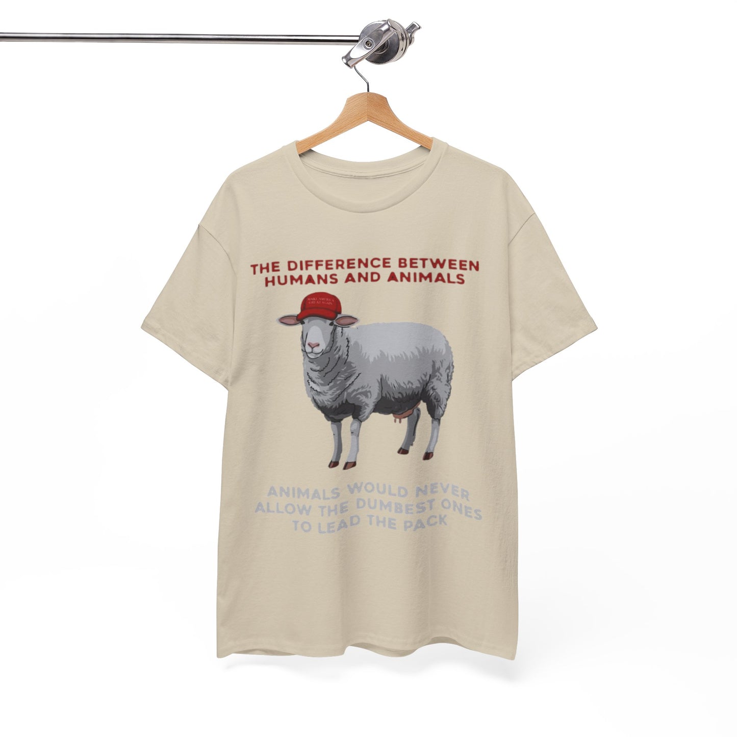 MENS Funny T Shirt DESIGN:  Political SATIRE Sheep Unisex Urban Street