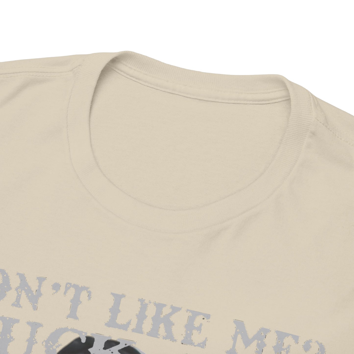 Funny Men's T-Shirt: Don't Like Me? Problem Solved - Sarcastic Nun Tattoo Design