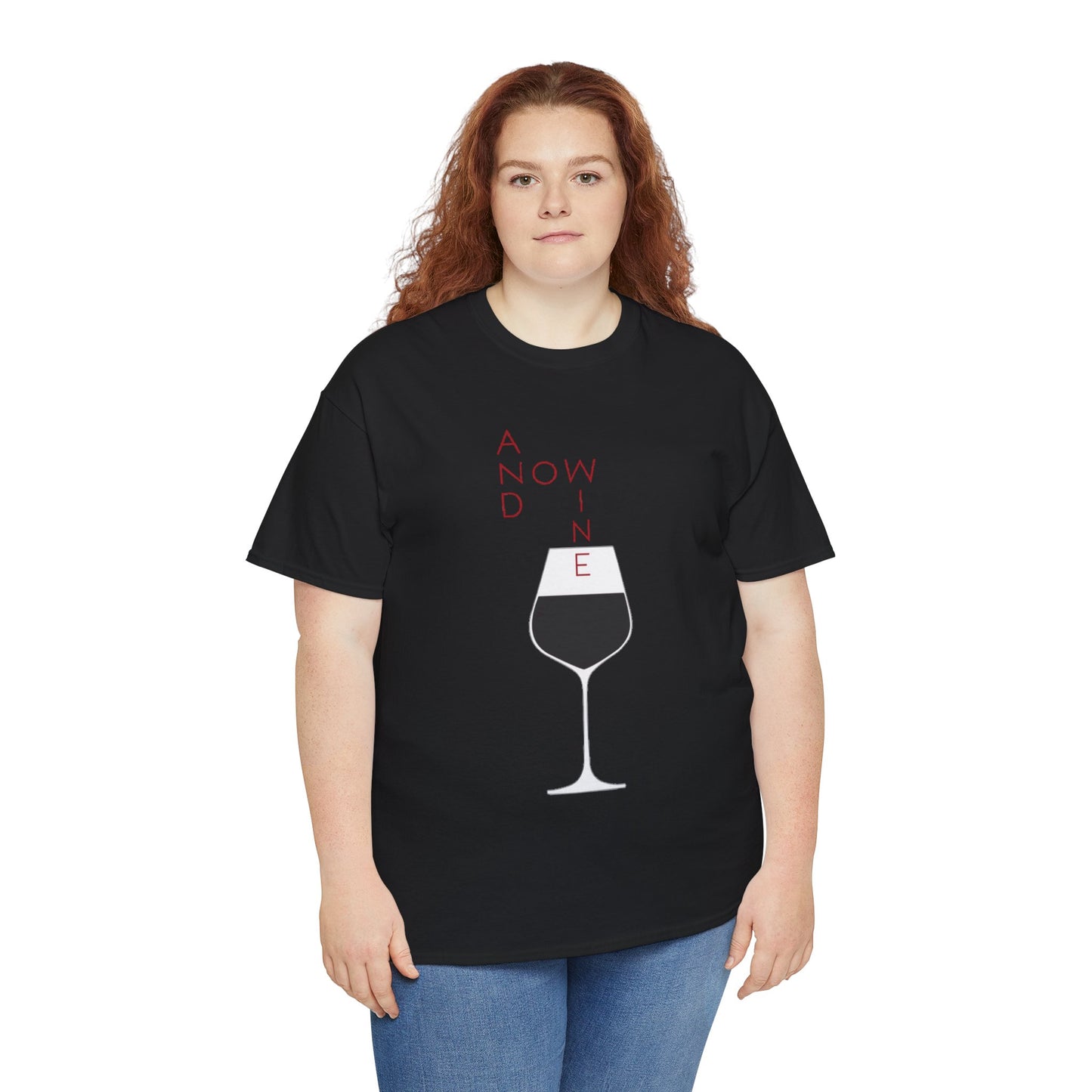 Funny Wine Lover Women's T-Shirt - And Now Wine Graphic Tee for Wine Enthusiasts