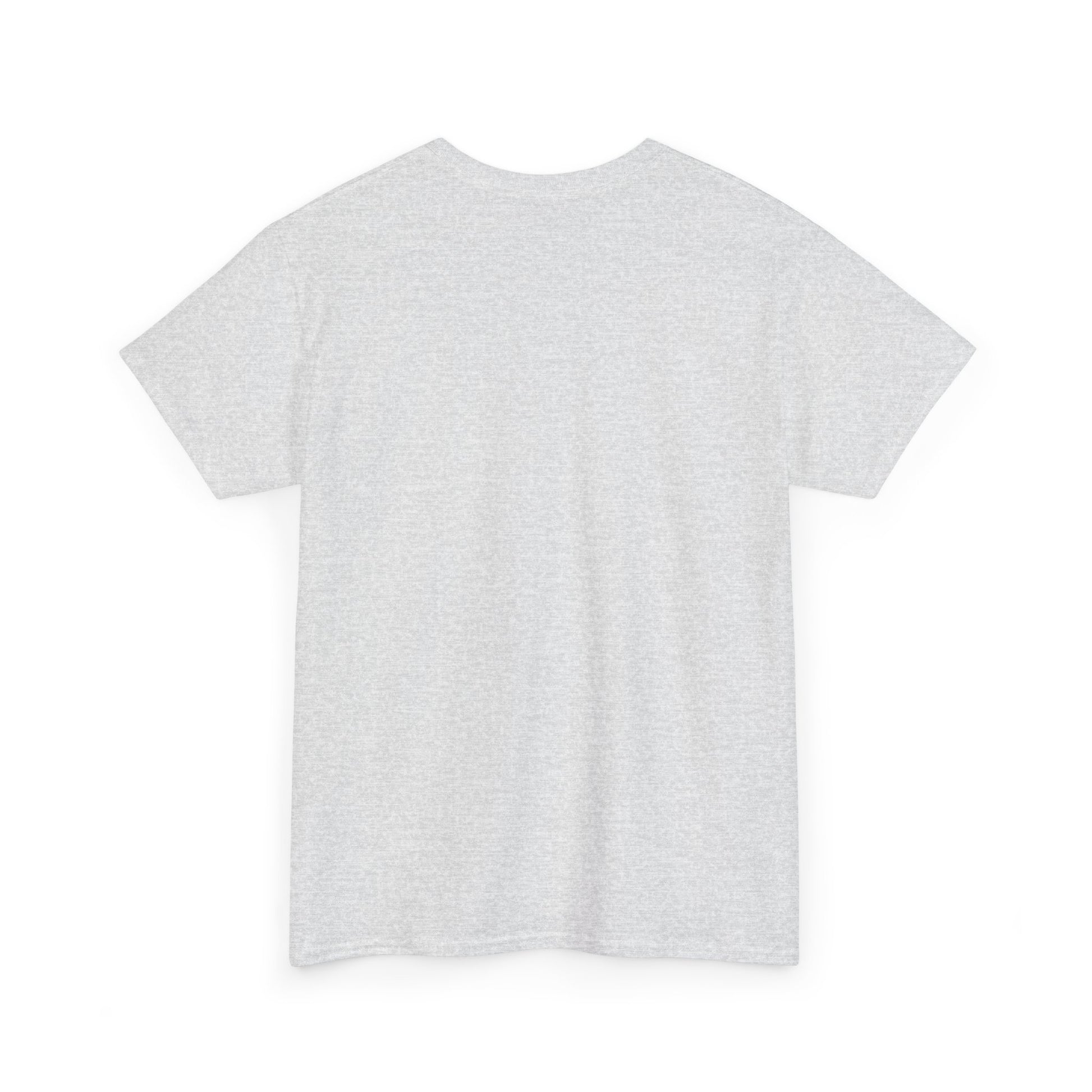 Back view of a luxurious grey men's t-shirt, showcasing soft fabric and a classic cut, perfect for casual elegance.