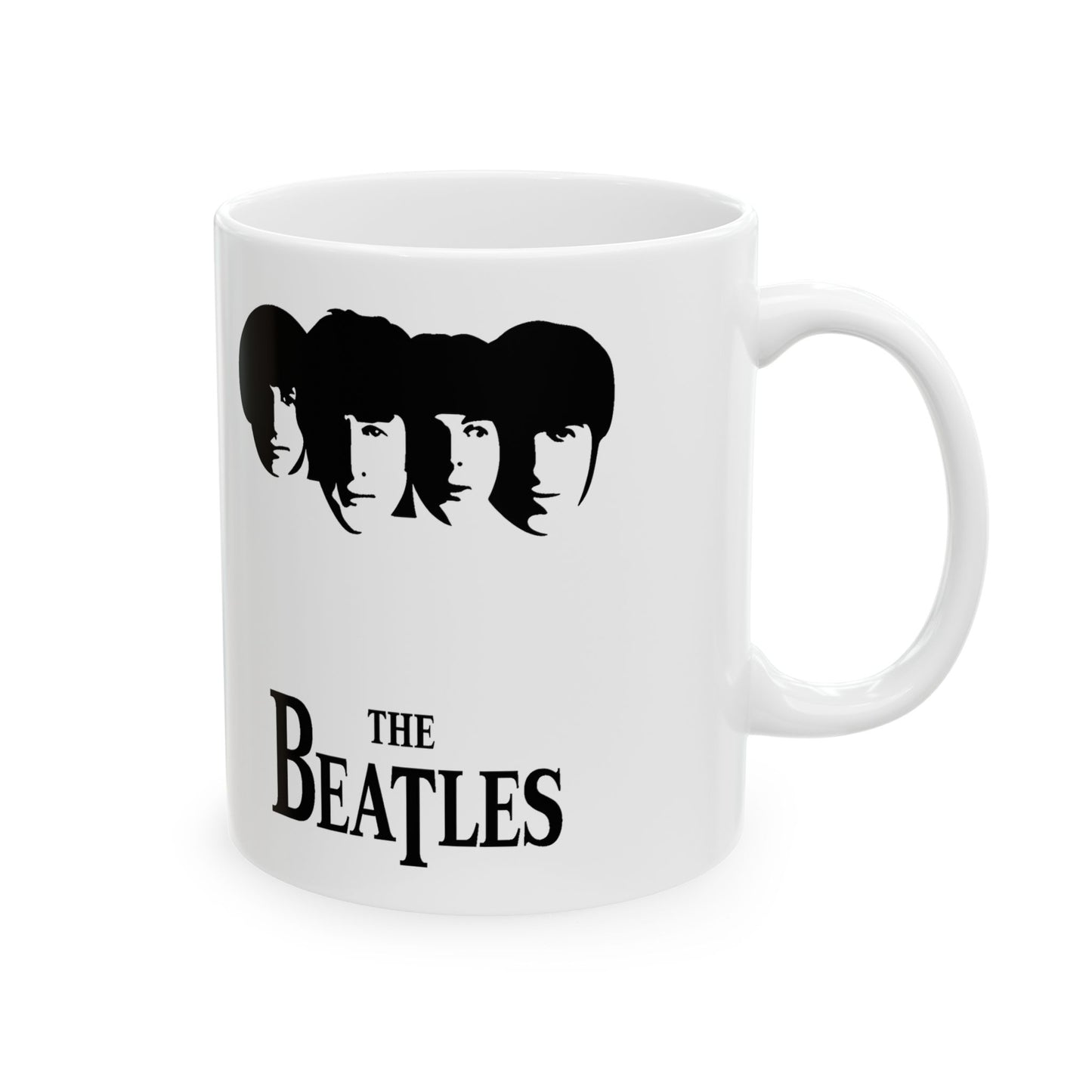 The Beatles Logo Image Ceramic Mug,  Office Mug,