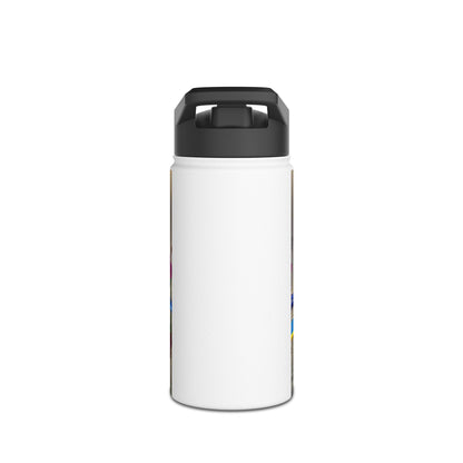 Elegant Fantasy Paddleboarding Stainless Steel Water Bottle with a minimalist design, perfect for stylish hydration on adventures.