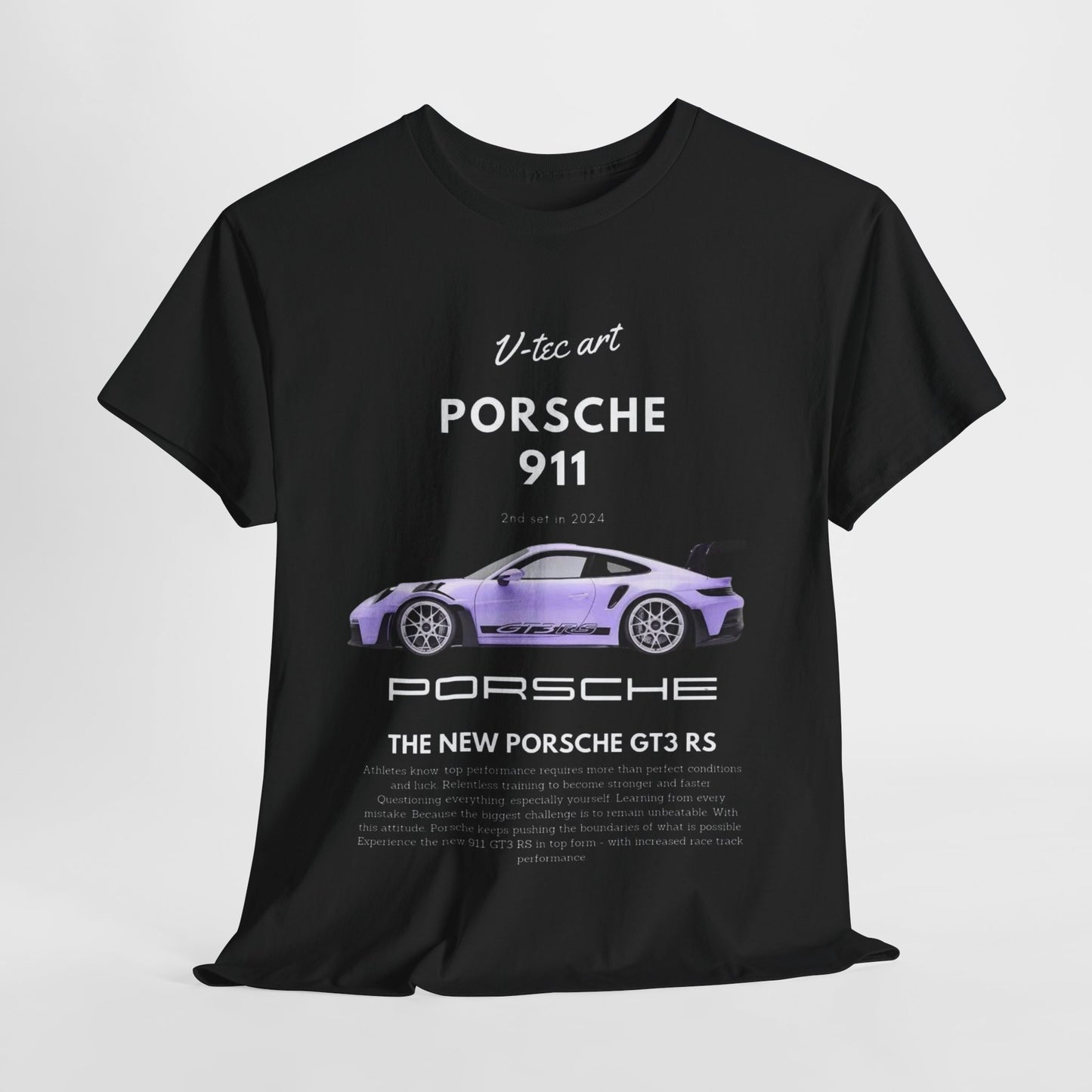 Porsche 911 GT3 RS Unisex T-Shirt: V-tec Art Men's/Women's Tee Urban Street