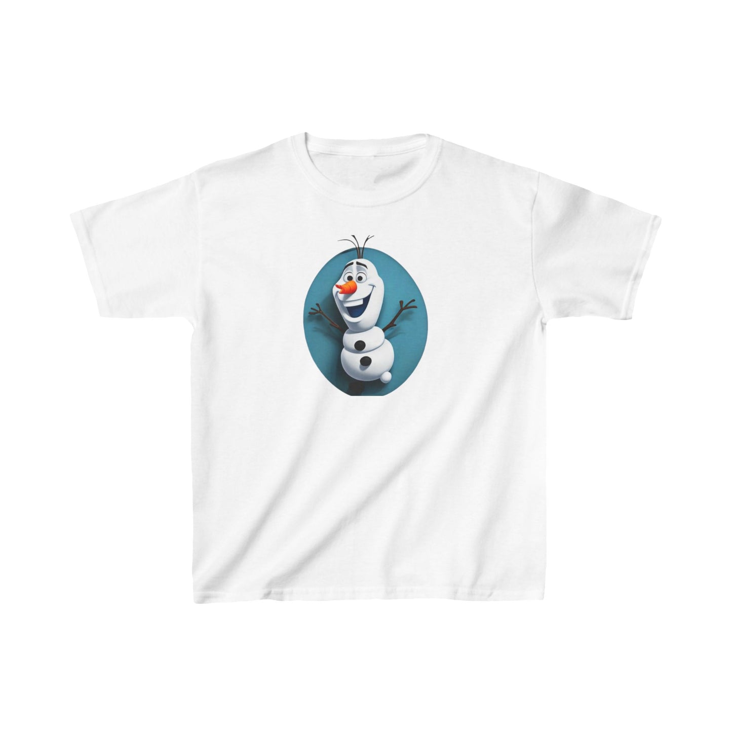 Kids Cute Frozen Olaf T shirt Heavy Cotton Tee 16 colors