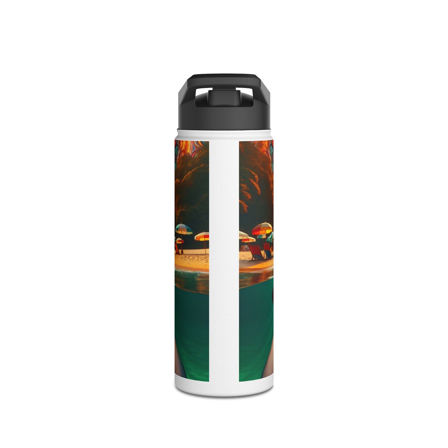 Fantasy Paddleboarding Stainless Steel Water Bottle, Standard Lid