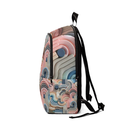 Durable and eco-friendly Pastel Symphony Modern Backpack by Dazzling Dreams Studio, crafted from high-quality materials for fashionable sustainability.