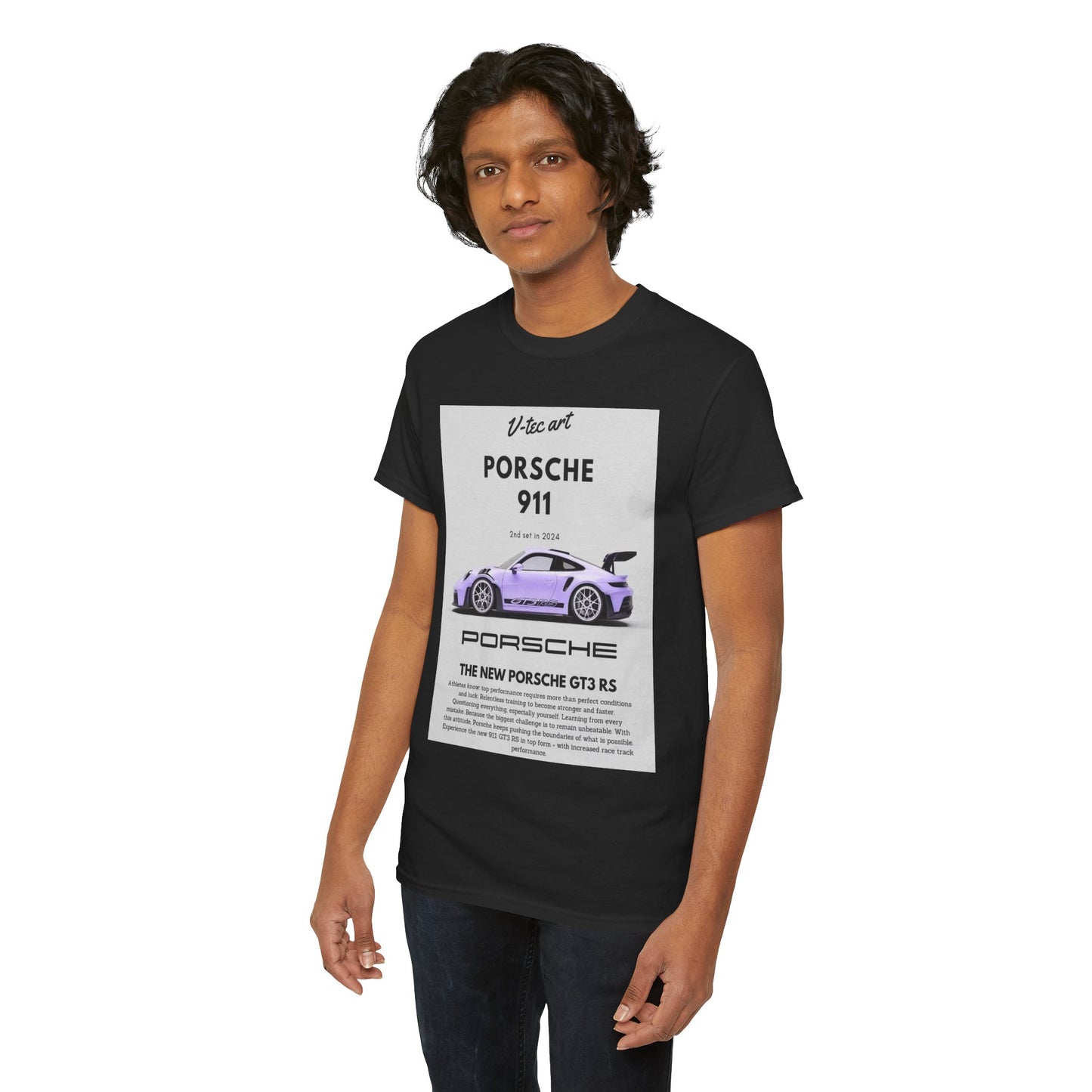 Porsche 911 GT3 RS Unisex T-Shirt: V-tec Art Men's/Women's Tee Urban Street