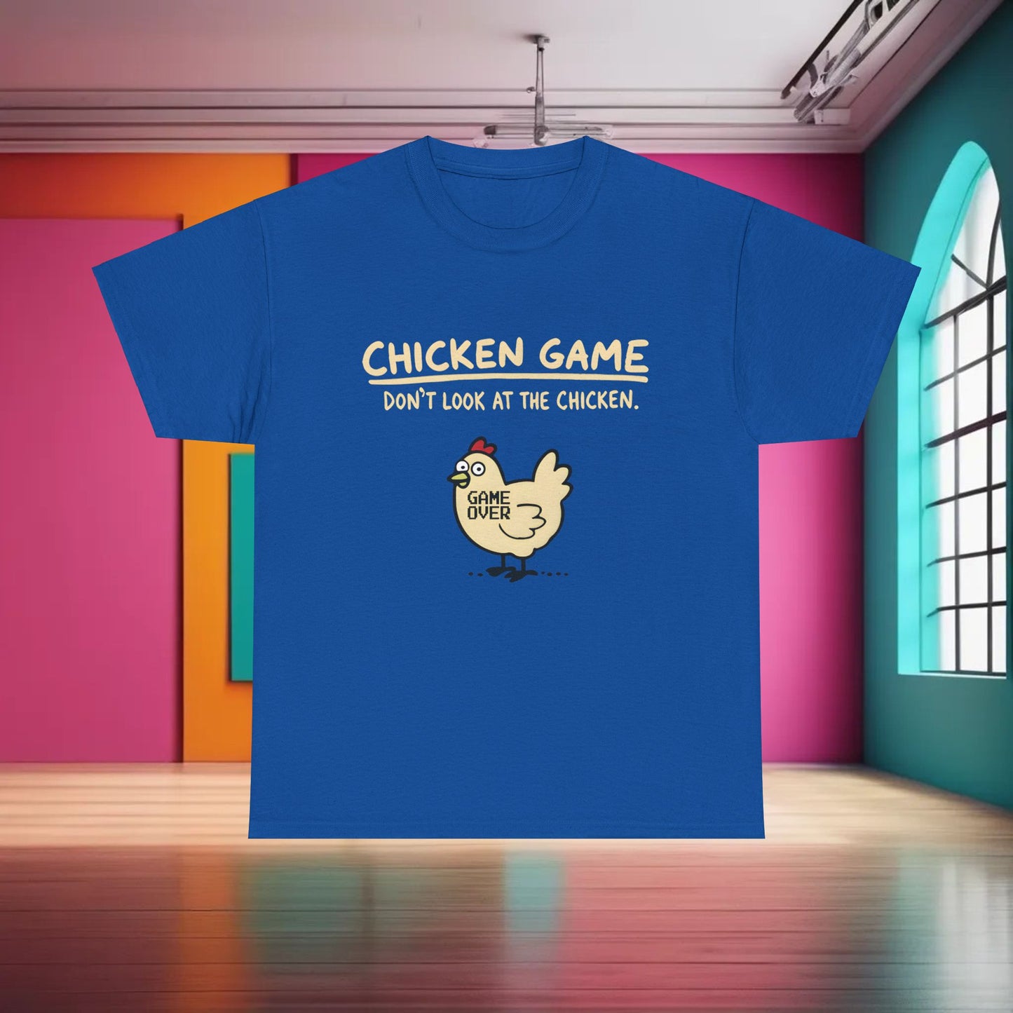 Chicken Game Graphic T-Shirt Urban Unisex Cotton