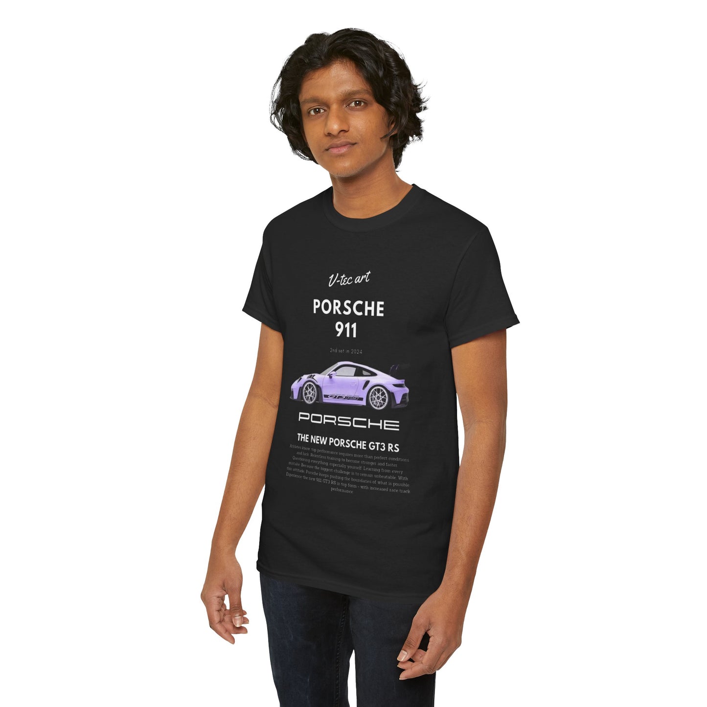 Porsche 911 GT3 RS Unisex T-Shirt: V-tec Art Men's/Women's Tee Urban Street