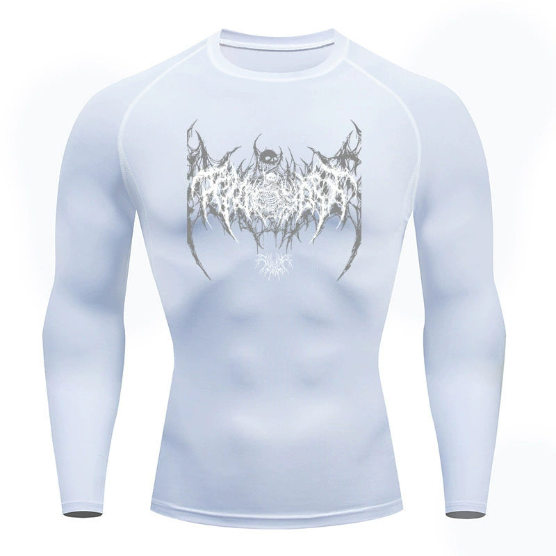 Chic green compression shirt with modern design, combining style and comfort for workouts.