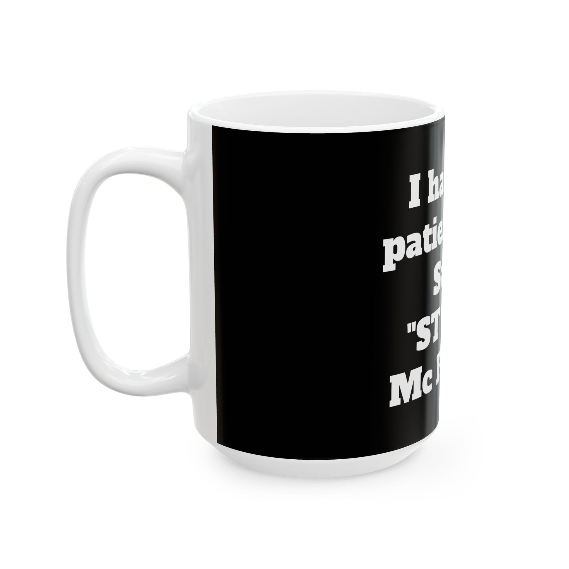 Inappropriate Slogan Ceramic Mug, a funny office mug featuring cheeky F-word humor, perfect for adding a touch of laughter to your coffee break.