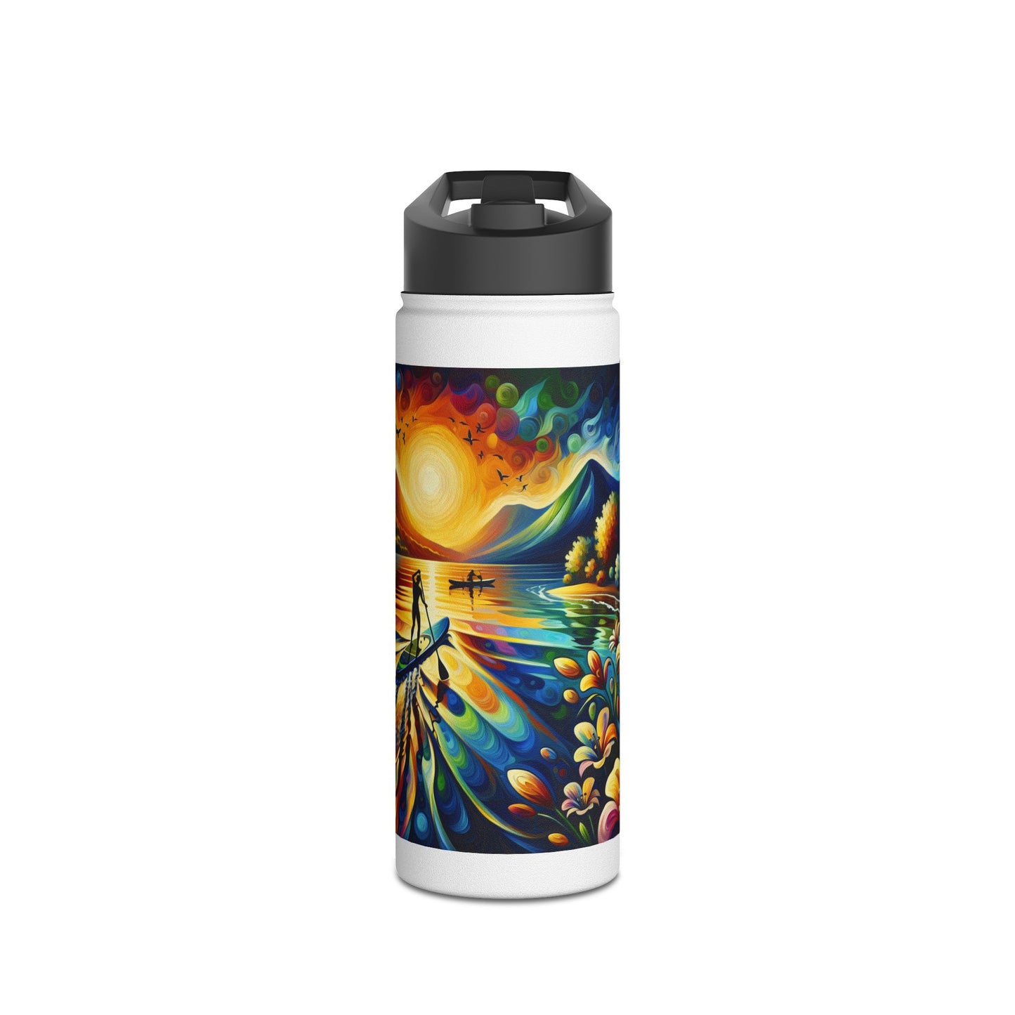 Fantasy Paddleboarding Stainless Steel Water Bottle, Standard Lid