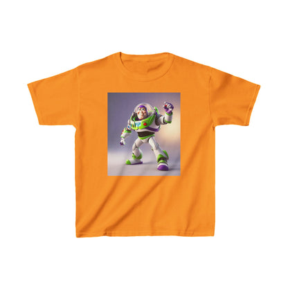 Sophisticated Kids Buzz Lightyear Heavy Cotton T-Shirt with striking Buzz Lightyear print, perfect for imaginative playtime.