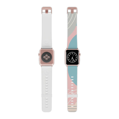 Versatile Pastel Elegance watch strap by Dazzling Dreams Studio, elegantly crafted for both formal and casual occasions, exemplifying luxury and contemporary fashion.