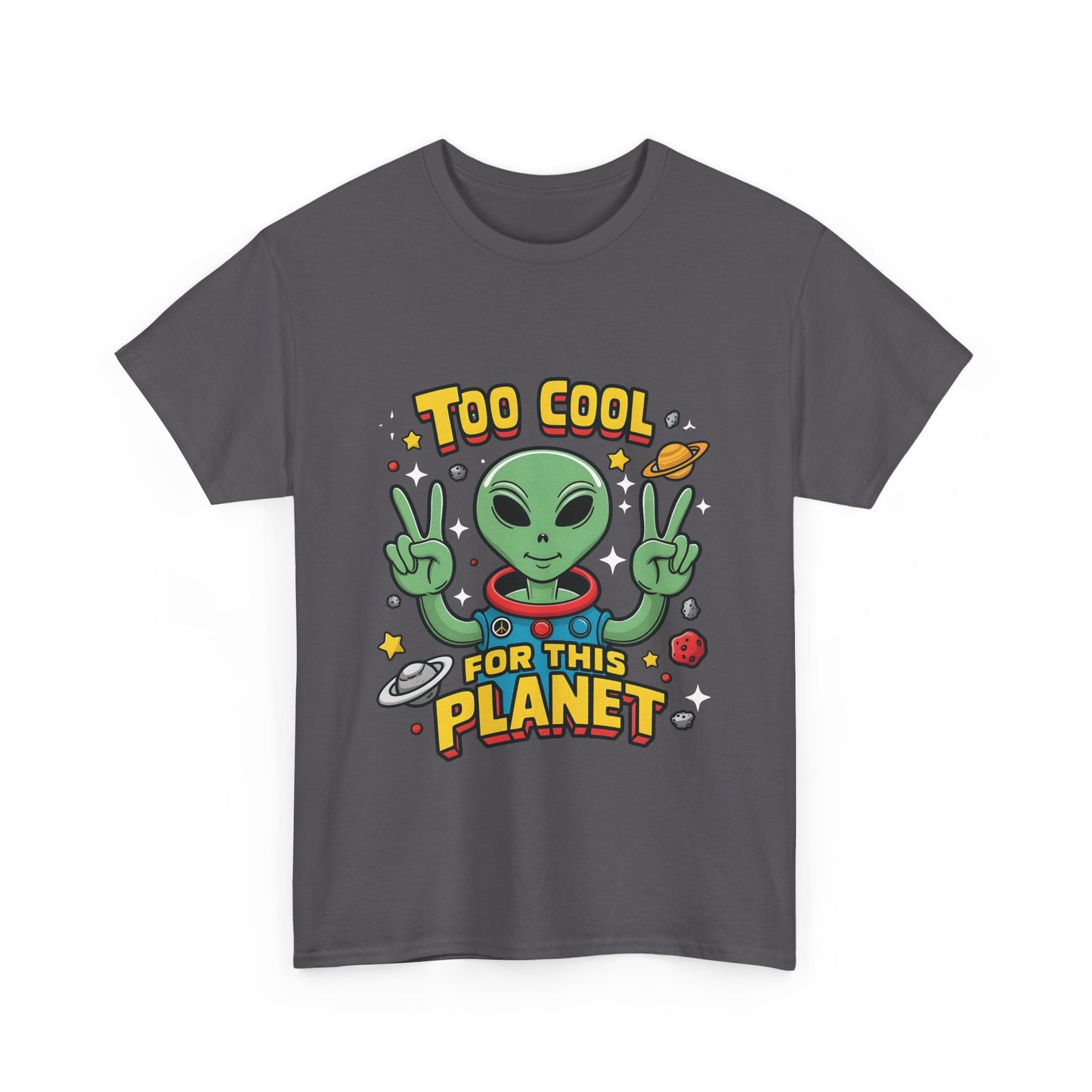 Cool Alien Graphic T-Shirt Urban Unisex Cotton