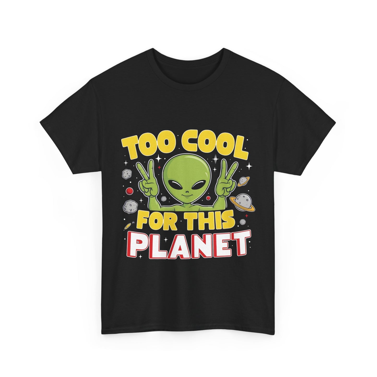 Cool Alien Graphic T-Shirt Urban Unisex Cotton