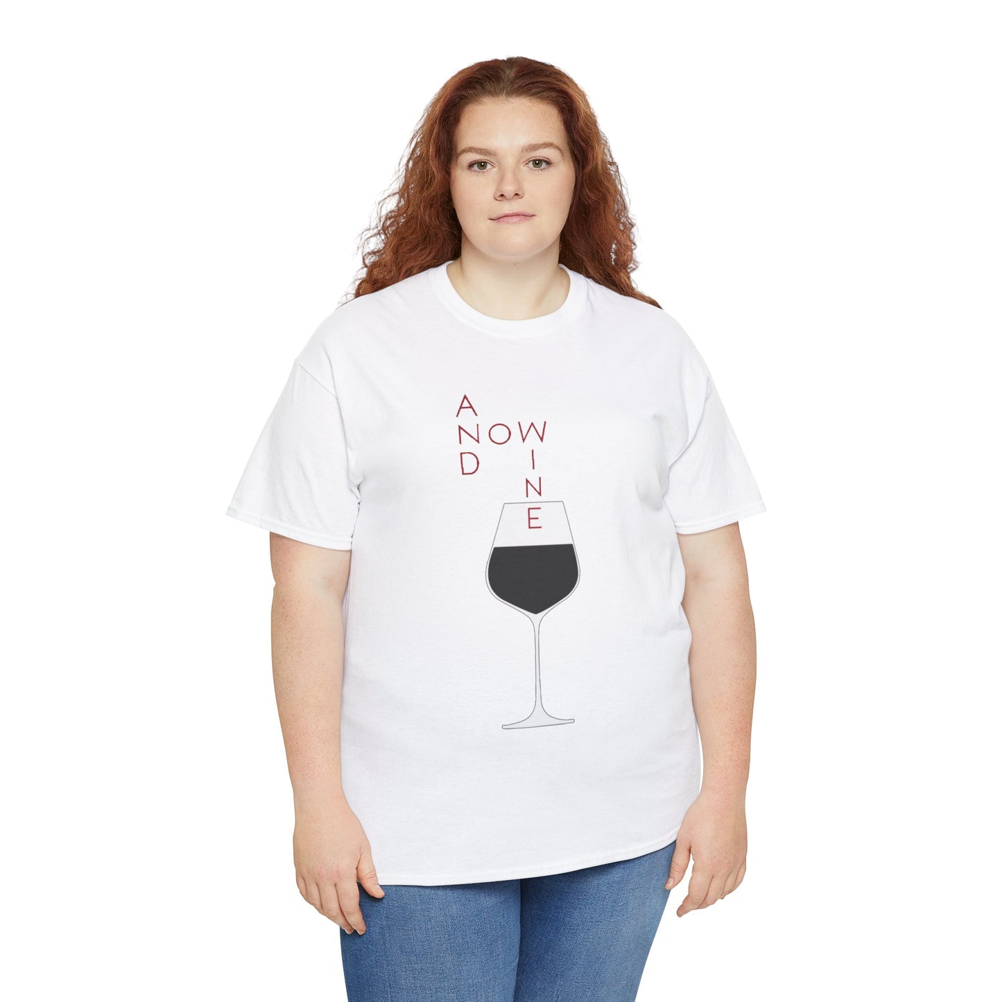 Funny Wine Lover Women's T-Shirt - And Now Wine Graphic Tee for Wine Enthusiasts