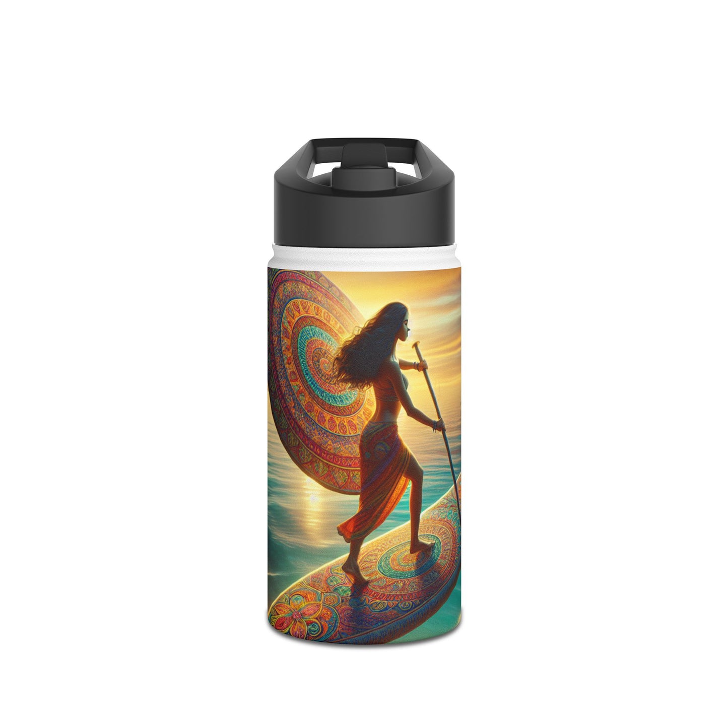 Fantasy Paddleboarding Stainless Steel Water Bottle, Standard Lid