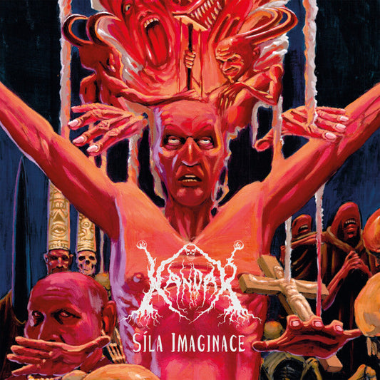 Luxurious artwork for Kandar's 'Sila Imaginace' CD, produced by Rancid Offal Records, showcasing the essence of Grindcore music from Czech Republic.