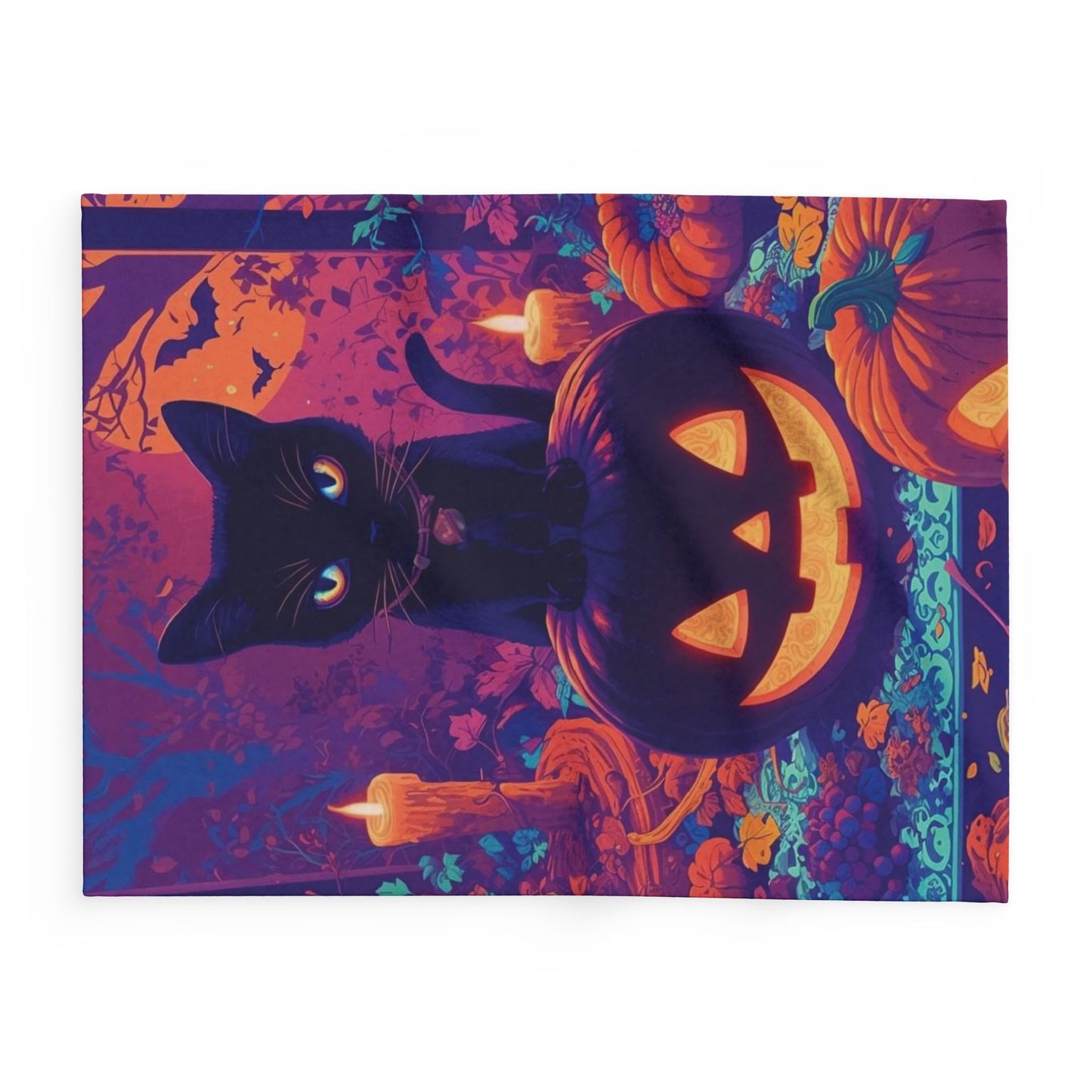 Decorative and Warm Halloween Spooky Arctic Fleece Blanket 3 Sizes