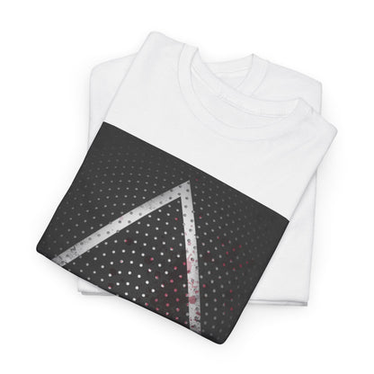 Sophisticated Squid Game Unisex Men´s Women´s Graphic Cotton Funny T Shirt Tee designed with a minimalist triangle image, ideal for those who appreciate fine fashion.