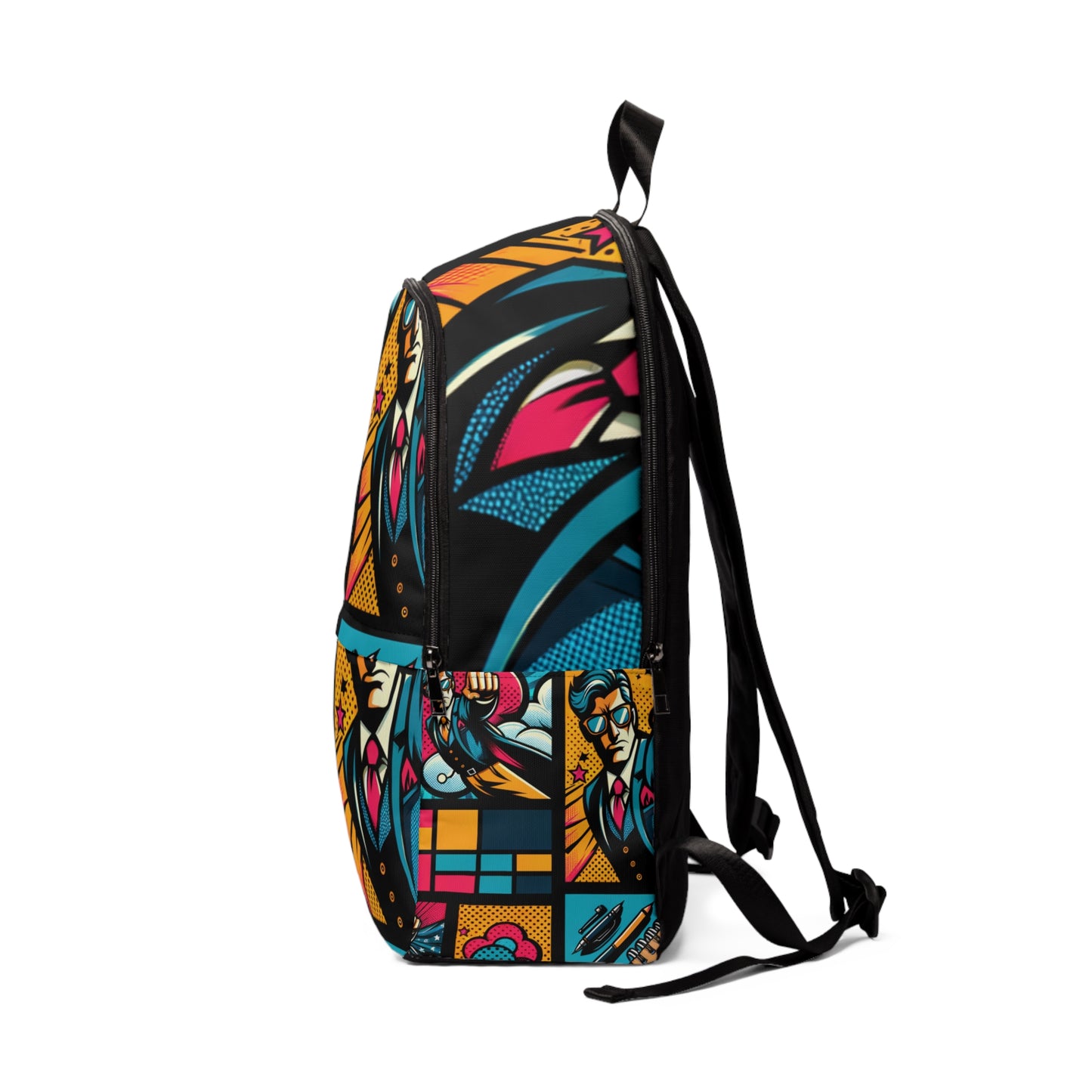 Abstract Elegance Canvas Fusion - Backpack