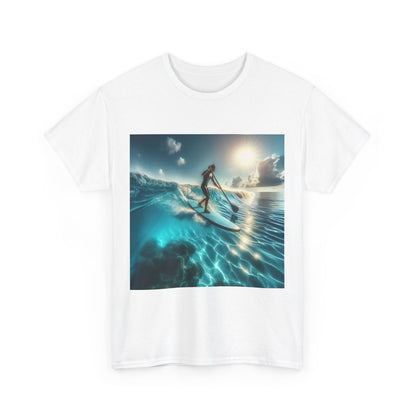 Versatile Delightful Paddle Board T-Shirt by Dazzling Dreams Studio, ideal for beach outings and casual gatherings, embodying an adventurous lifestyle.