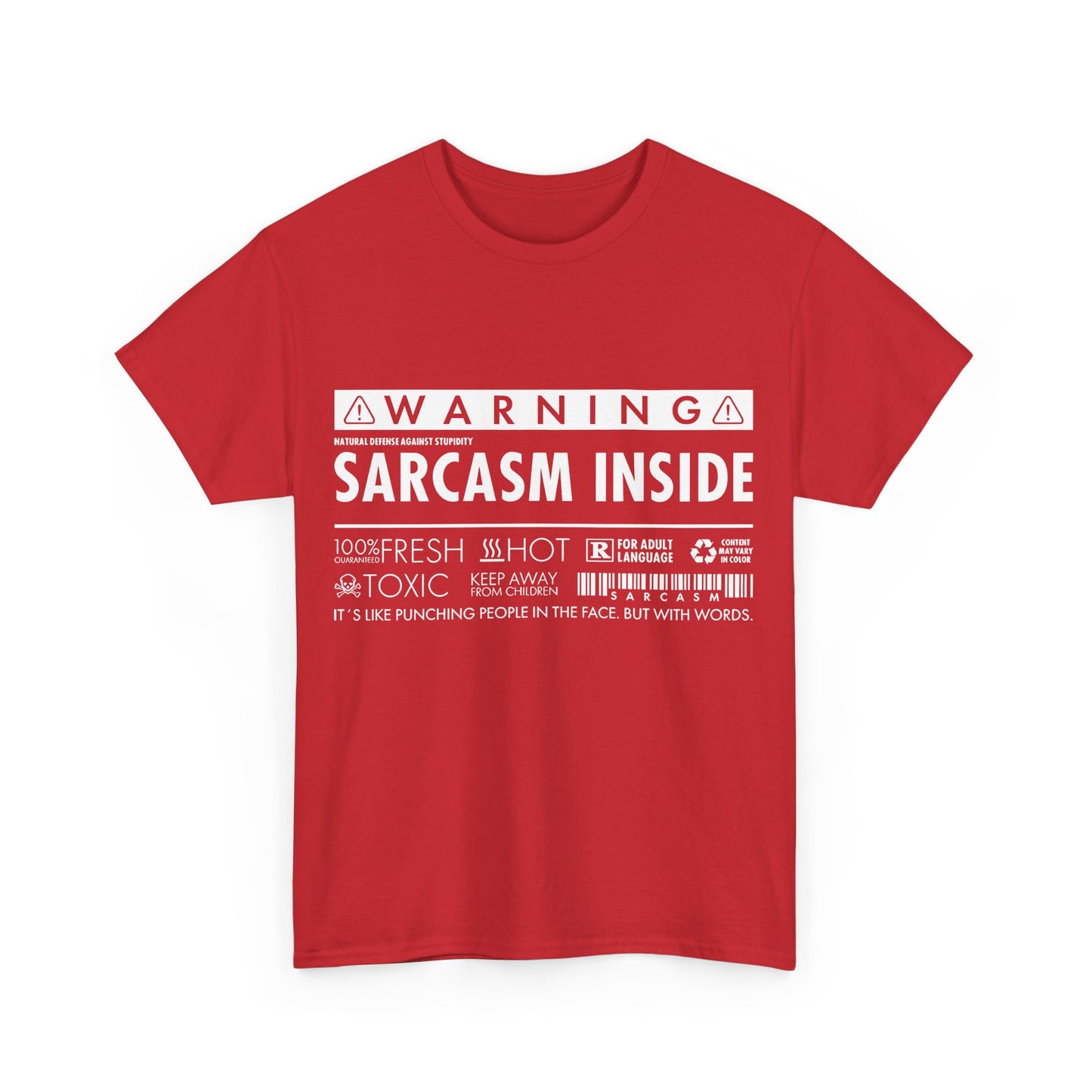 Sarcasm Inside Graphic T-Shirt Urban Unisex Cotton Tee