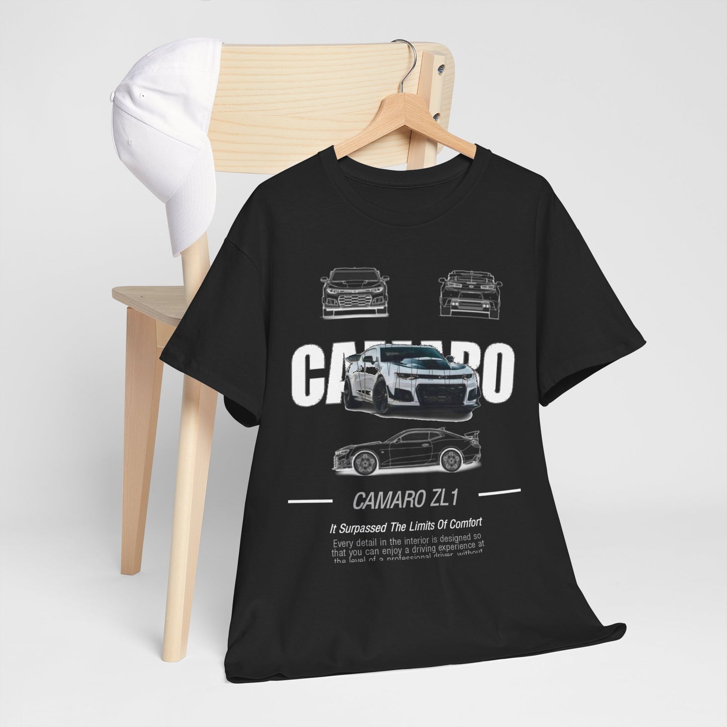 Mens Camaro ZL1 T-Shirt: Performance & Comfort Unisex Tee Design Auto Ad