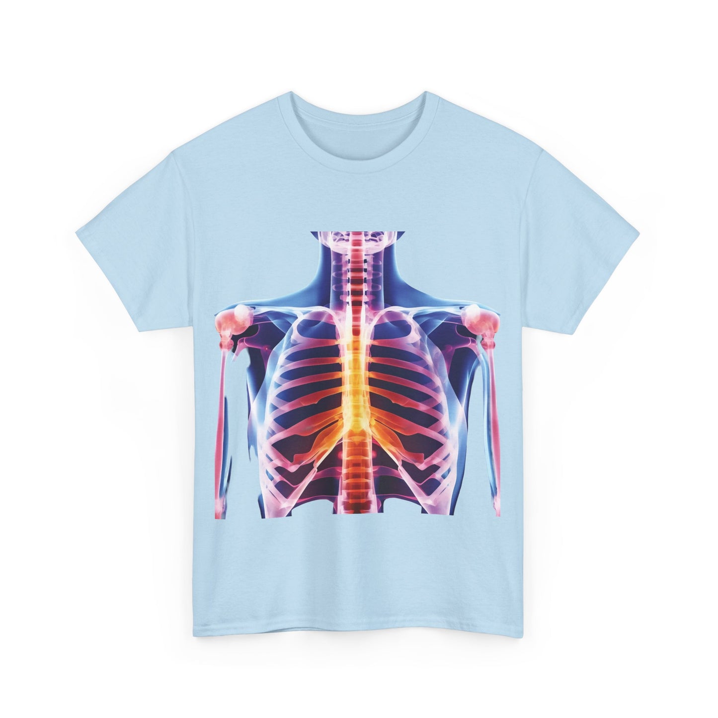 Xray Graphic T-Shirt, Urban Streetwear Top, Unisex Cotton