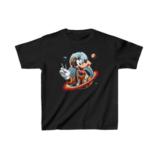 Child´s Blast Off with Goofy Astronaut Graphic  Unisex Graphic Tee Shirt Kids