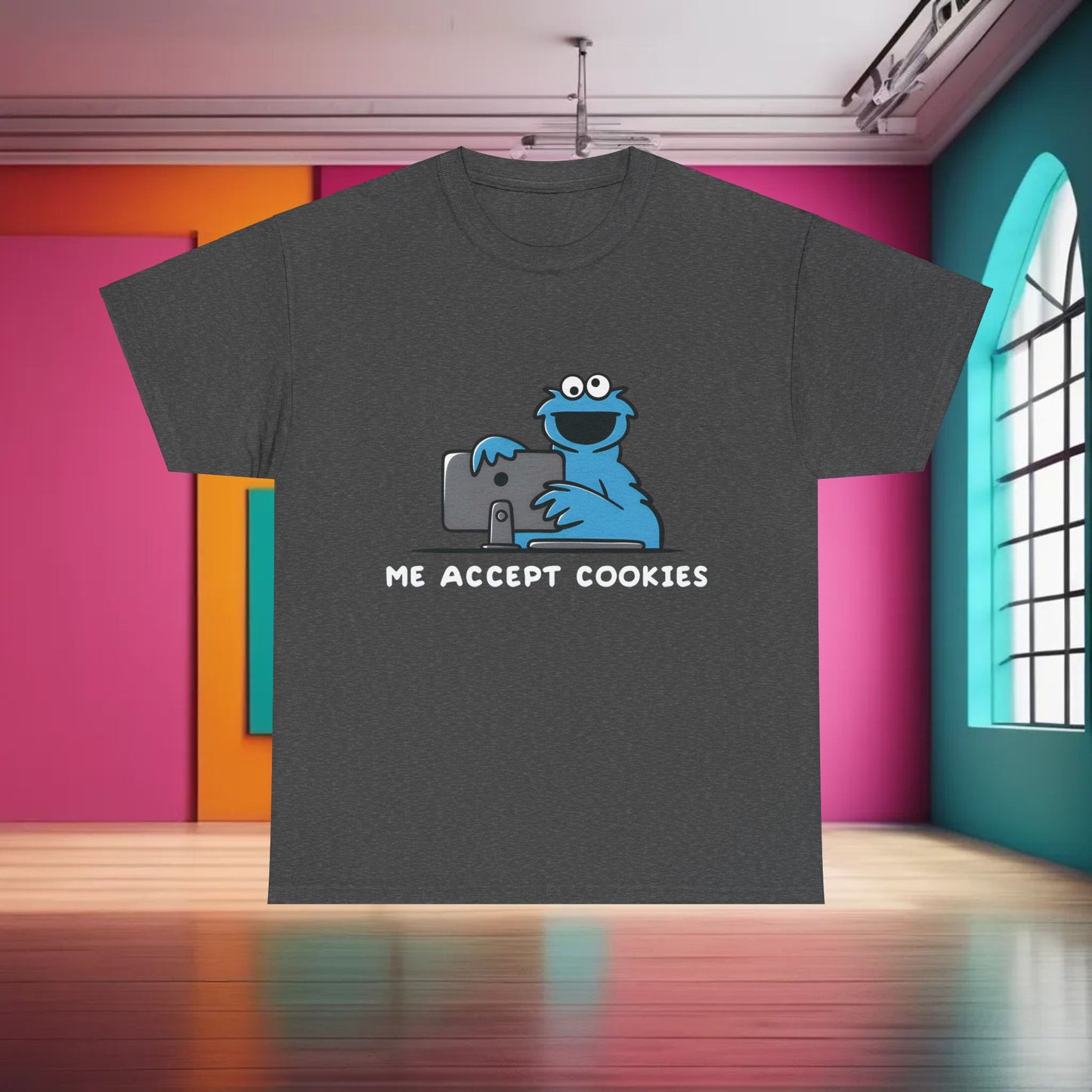 Sesame Street Cookie Monster Graphic T-Shirt Urban Unisex Cotton