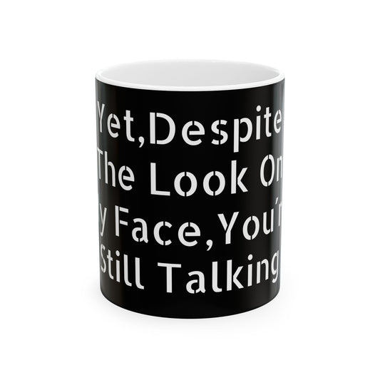 Inappropriate Slogan Ceramic Mug, Funny Office Mug, F- Word Mug, Adult Humor