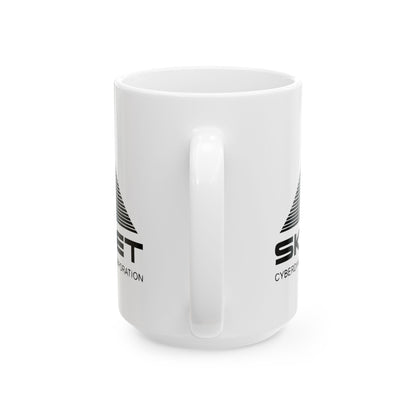 Skynet Cyberdyne Systems Logo Terminator Retro Image Ceramic Mug - Microwave and dishwasher safe, because even rebels need convenience when battling the morning grind!