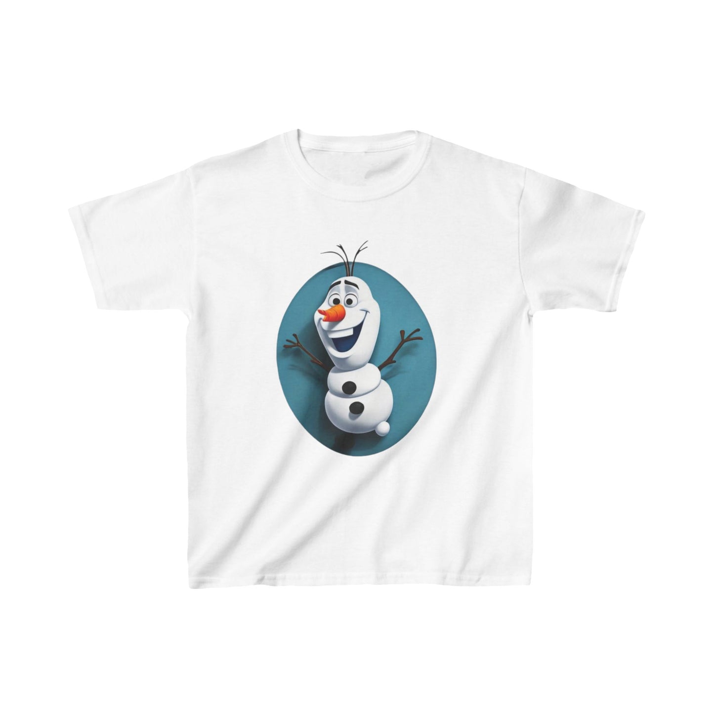 Kids Cute Frozen Olaf T shirt Heavy Cotton Tee 16 colors