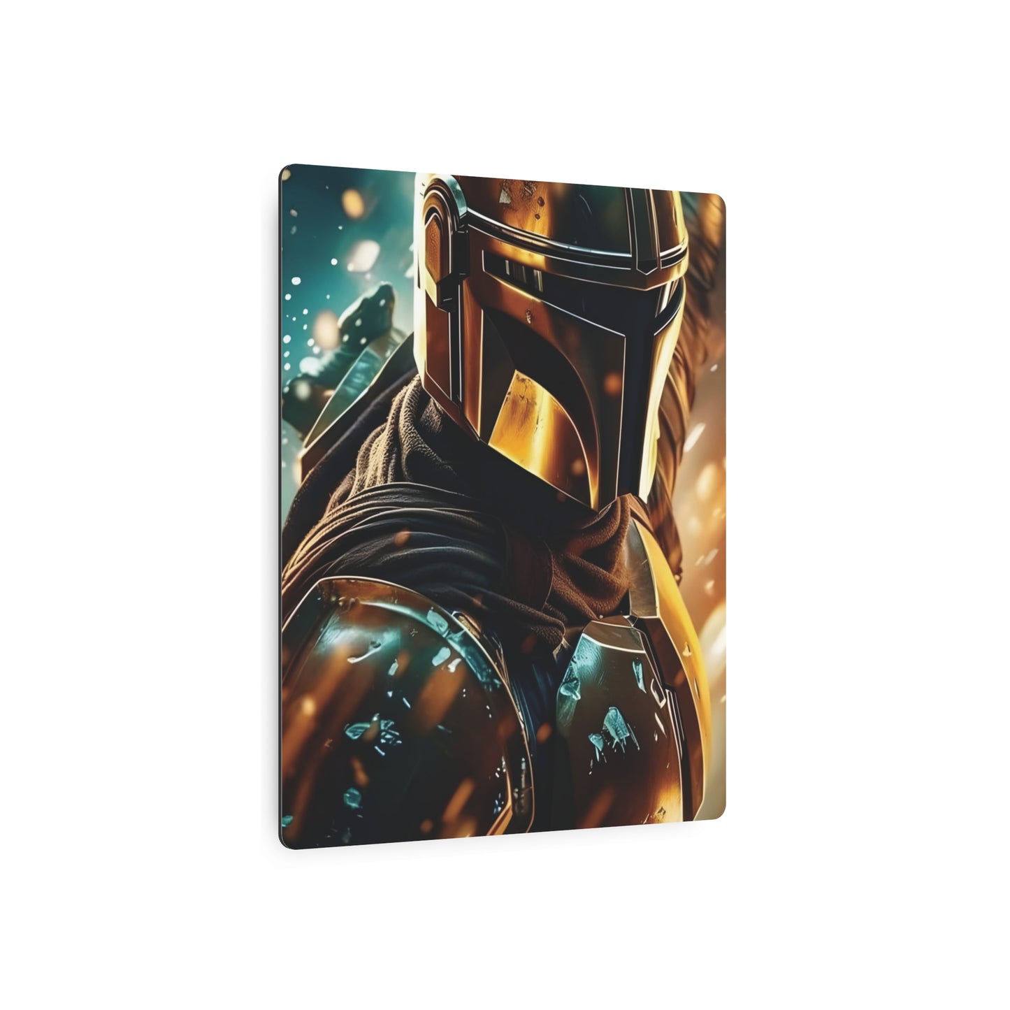 Mandalorian Star Wars Metal Art Poster