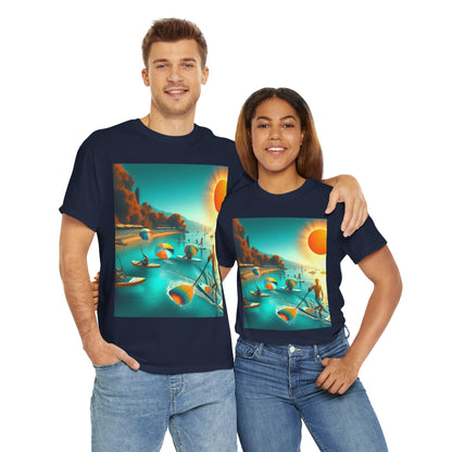 High-quality fabric of Luxury Paddleboarding T-Shirt from Dazzling Dreams Studio, ideal for comfort during outdoor adventures.