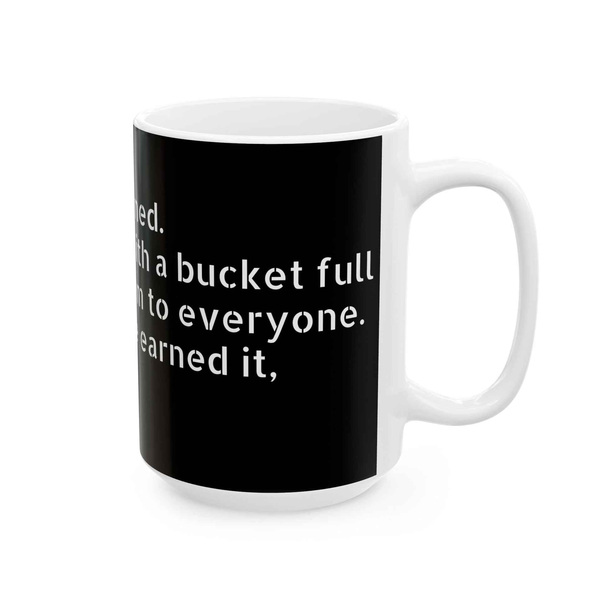 Glossy inappropriate slogan ceramic mug, microwave and dishwasher safe, add a dash of humour!