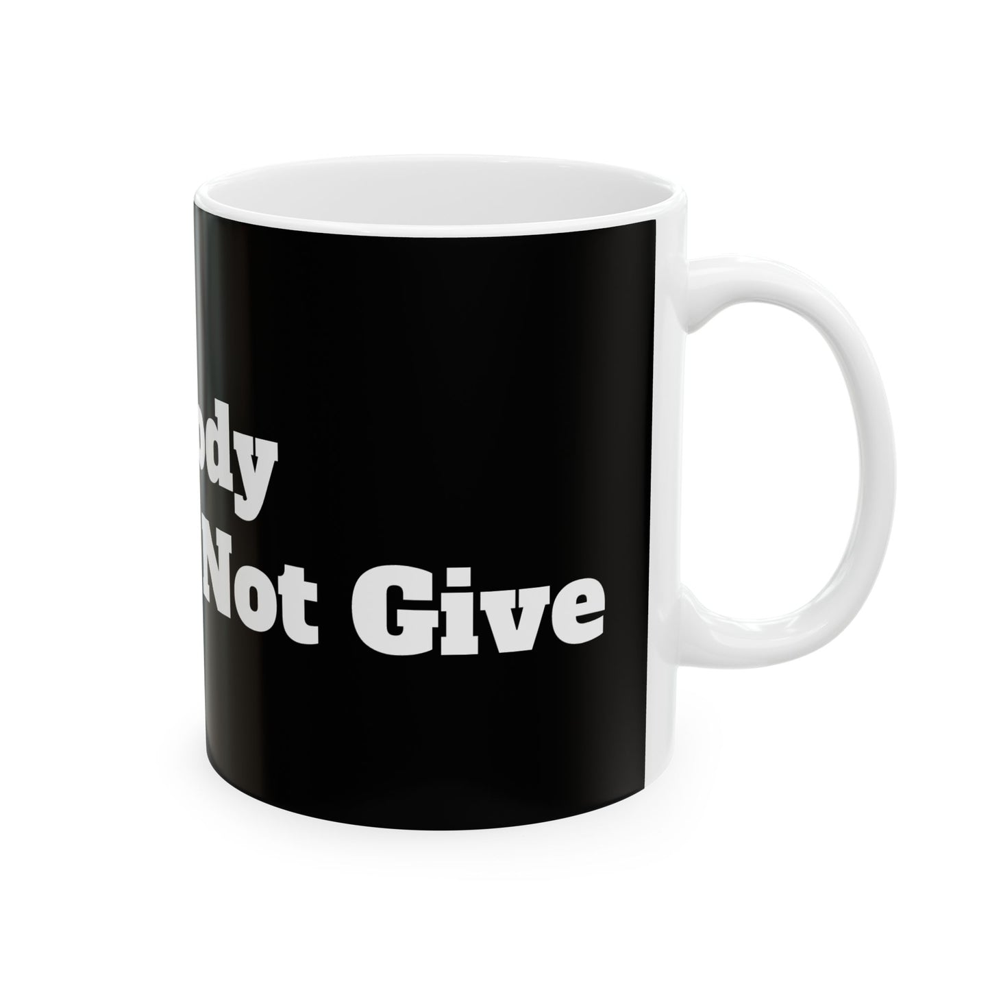 Inappropriate Slogan Ceramic Mug showcasing a funny office mug design perfect for cheeky coffee lovers.