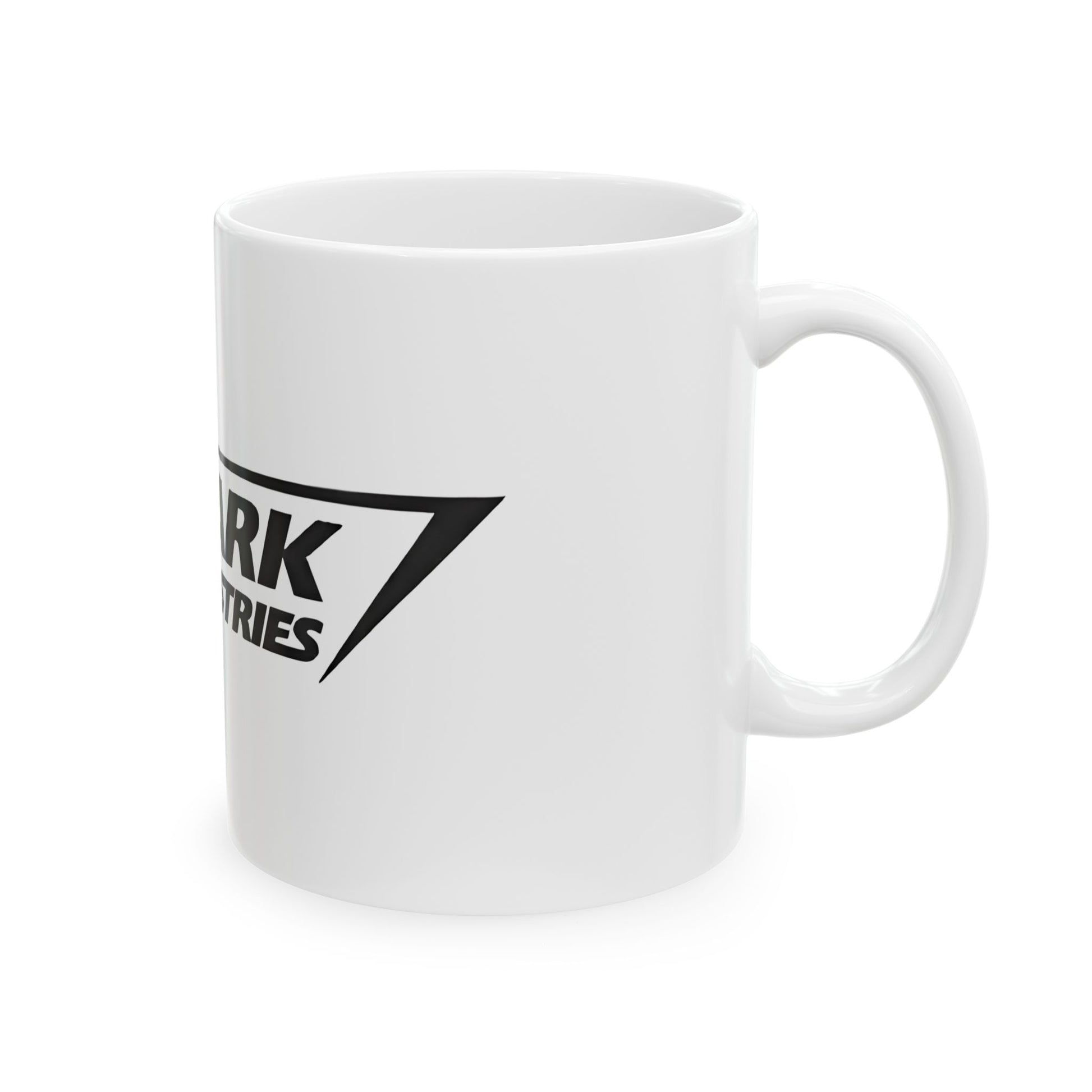 Stark Industries Iron Man Logo Image Ceramic Mug - perfect for sipping coffee while plotting world domination or just staying awake at the office!