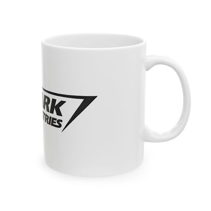 Stark Industries Iron Man Logo Image Ceramic Mug - perfect for sipping coffee while plotting world domination or just staying awake at the office!